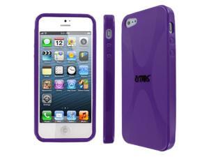 EMPIRE Apple iPhone SE 5 / 5G Type X Flexible Poly Skin Case Cover, Purple EMPIRE Apple iPhone SE 5 / 5G Type X Flexible Poly Skin Case Cover, Purple