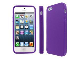 EMPIRE Apple iPhone SE 5 / 5G Textured Flexible Poly Skin Case Cover, Purple EMPIRE Apple iPhone SE 5 / 5G Textured Flexible Poly Skin Case Cover, Purple