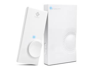 Etekcity Wireless Doorbell Kit: 1 Plug-in Door Chime Receiver, 1 Remote Push Button Transmitter (328ft/100m, 48 Chimes) Etekcity Wireless Doorbell Kit: 1 Plug-in Door Chime Receiver, 1 Remote Push Button Transmitter (328ft/100m, 48 Chimes)