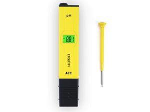 Etekcity 2011 Plus Digital pH Meter with ATC 0.00-14.00 pH Measurement Range, 0.01 Resolution Handheld Pen Tester (Yellow) Etekcity 2011 Plus Digital pH Meter with ATC 0.00-14.00 pH Measurement Range, 0.01 Resolution Handheld Pen Tester (Yellow)