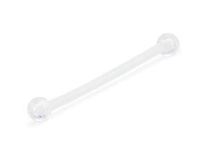 Flexible bioplast industrial barbell retainer, 14 ga Flexible bioplast industrial barbell retainer, 14 ga
