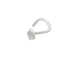 Sterling silver flower nose screw, 20 ga Sterling silver flower nose screw, 20 ga