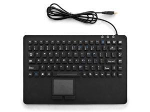 SILICONE INDUSTRIAL WATERPROOF USB KEYBOARD WITH TOUCHPAD KB-87 by DSI SILICONE INDUSTRIAL WATERPROOF USB KEYBOARD WITH TOUCHPAD KB-87 by DSI