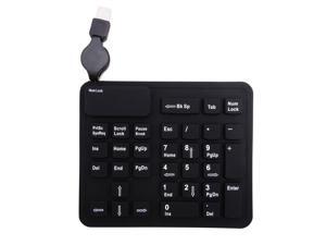Silicone Flexible USB 32 Keys Extended Numeric Keypad w/ Retractable Wired Cable Silicone Flexible USB 32 Keys Extended Numeric Keypad w/ Retractable Wired Cable