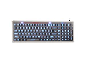 Industrial Silicone Full Size LED Backlit Membrane Keyboard JH-MB106BL Industrial Silicone Full Size LED Backlit Membrane Keyboard JH-MB106BL