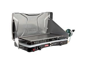 Coleman 2 Burner Triton Series Stove Silver/ Blck 2000012034 Coleman 2 Burner Triton Series Stove Silver/ Blck 2000012034