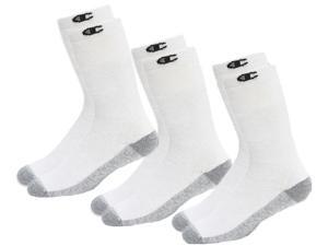 Champion Men's High Performance Crew Socks 3-Pack (12-14) - White Champion Men's High Performance Crew Socks 3-Pack (12-14) - White