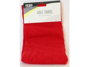 IZZO Golf Pro Towel - Red IZZO Golf Pro Towel - Red