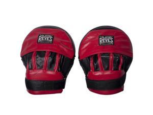 Cleto Reyes Leather Curved Punch Mitts - Black/Red Cleto Reyes Leather Curved Punch Mitts - Black/Red