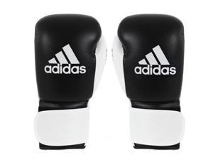 Adidas Glory Professional Hook and Loop Boxing Gloves - 8 oz. - Black/White Adidas Glory Professional Hook and Loop Boxing Gloves - 8 oz. - Black/White