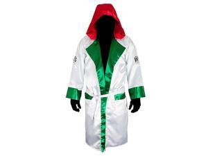 Cleto Reyes Satin Boxing Robe with Hood - Small - Mexican Flag Cleto Reyes Satin Boxing Robe with Hood - Small - Mexican Flag