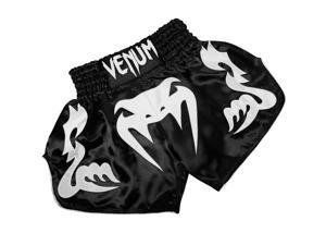 Venum Bangkok Inferno Muay Thai Shorts - Small - Black/White Venum Bangkok Inferno Muay Thai Shorts - Small - Black/White