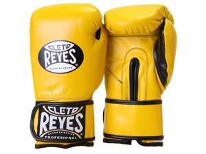 Cleto Reyes Hook and Loop Leather Training Boxing Gloves - 12 oz - Yellow Cleto Reyes Hook and Loop Leather Training Boxing Gloves - 12 oz - Yellow