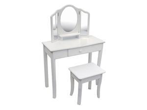 Guidecraft Classic White Vanity and Stool Guidecraft Classic White Vanity and Stool