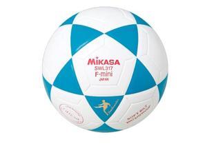 Mini Soccer Ball with Triangle Pattern by Mikasa Sports - Indoor, Blue/White Mini Soccer Ball with Triangle Pattern by Mikasa Sports - Indoor, Blue/White