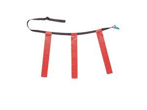 Champion Sports Triple Flag Football Belts - Red Youth - Set of 12 Champion Sports Triple Flag Football Belts - Red Youth - Set of 12