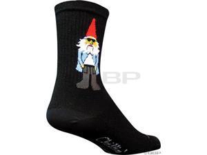 SockGuy Gnomies 6" Crew Sock: Black; SM/MD SockGuy Gnomies 6" Crew Sock: Black; SM/MD