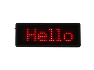 Red Scrolling LED Name Badge Red Scrolling LED Name Badge