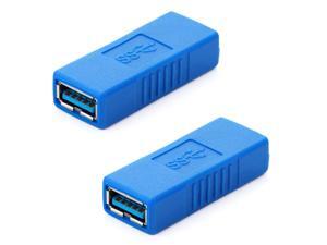 HDE SuperSpeed USB 3.0 Type-A Female to Female Adapter Coupler - 2 Pack HDE SuperSpeed USB 3.0 Type-A Female to Female Adapter Coupler - 2 Pack
