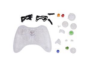 Crystal Clear Replacement Xbox 360 Controller Shell Cover Kit + Buttons Crystal Clear Replacement Xbox 360 Controller Shell Cover Kit + Buttons
