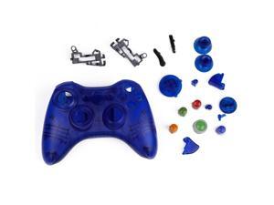 Crystal Blue Replacement Xbox 360 Controller Shell Cover Kit + Buttons Crystal Blue Replacement Xbox 360 Controller Shell Cover Kit + Buttons
