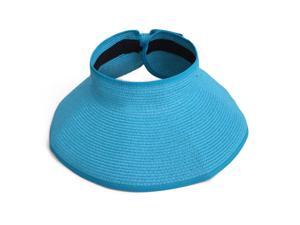 Women's Wide Brim Roll-Up Straw Sun Visor Hat Women's Wide Brim Roll-Up Straw Sun Visor Hat