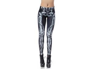 Women's Funky Digital Graphic Print Designs Stretch Leggings (Dark Bionic Legs) Women's Funky Digital Graphic Print Designs Stretch Leggings (Dark Bionic Legs)