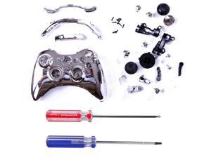Custom Replacement Wireless Game Controller Shell Case Cover Kit for Xbox 360 (Silver) Custom Replacement Wireless Game Controller Shell Case Cover Kit for Xbox 360 (Silver)