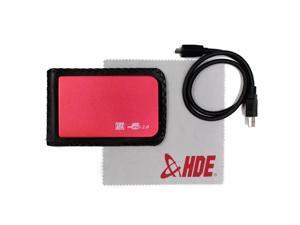 2.5" Red SATA External Hard Disk Drive (HDD) 500 GB Metallic Enclosure + Cloth 2.5" Red SATA External Hard Disk Drive (HDD) 500 GB Metallic Enclosure + Cloth