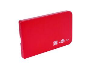 HDE High Speed USB 2.0 Sleek Aluminum 2.5" SATA External Hard Drive Disk Enclosure Case Tool Free HDD Caddy (Red) HDE High Speed USB 2.0 Sleek Aluminum 2.5" SATA External Hard Drive Disk Enclosure Case Tool Free HDD Caddy (Red)