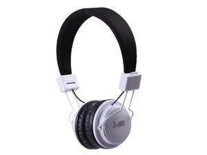 On Ear Bluetooth Studio Headphones Wireless Music Rechargeable With Hands Free Microphone - White On Ear Bluetooth Studio Headphones Wireless Music Rechargeable With Hands Free Microphone - White