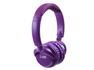 On Ear Bluetooth Studio Headphones Wireless Music Rechargeable With Hands Free Microphone - Purple On Ear Bluetooth Studio Headphones Wireless Music Rechargeable With Hands Free Microphone - Purple