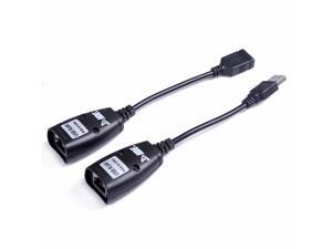 HDE USB over Cat5/5e/6 Extension Cable RJ45 Ethernet Network Adapter Set HDE USB over Cat5/5e/6 Extension Cable RJ45 Ethernet Network Adapter Set