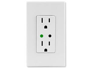 Leviton Vizia RF + Z-Wave Split Duplex Receptacle, White/Ivory/Light Almond (VRR15-1LZ) Leviton Vizia RF + Z-Wave Split Duplex Receptacle, White/Ivory/Light Almond (VRR15-1LZ)