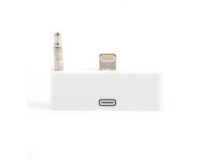 30 Pin to 8 Pin Adapter (white)Sync with 3.5mm Audio Adapter Converter for iPhone 5 / 5S / 5C / iPad 4 & mini & iPod Touch 7th 30 Pin to 8 Pin Adapter (white)Sync with 3.5mm Audio Adapter Converter for iPhone 5 / 5S / 5C / iPad 4 & mini & iPod Touch 7th