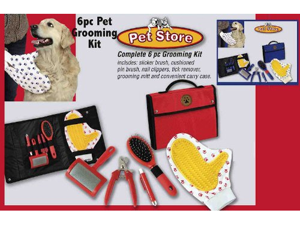 Pet Store Pet Grooming 6 Piece Kit (Red) Pet Store Pet Grooming 6 Piece Kit (Red)