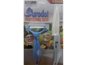 Kitchen Keepers Surodoi Ceramic Knife and Peeler Set Kitchen Keepers Surodoi Ceramic Knife and Peeler Set