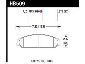 Hawk Performance HB509B.678 Disc Brake Pad Hawk Performance HB509B.678 Disc Brake Pad