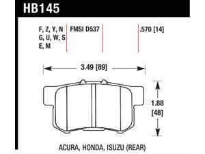 Hawk Performance HB145N.570 Disc Brake Pad Hawk Performance HB145N.570 Disc Brake Pad