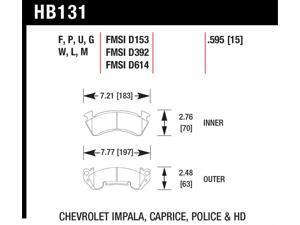 Hawk Performance HB131L.595 Disc Brake Pad Hawk Performance HB131L.595 Disc Brake Pad