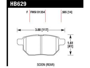 Hawk Performance HB629F.565 Disc Brake Pad Hawk Performance HB629F.565 Disc Brake Pad