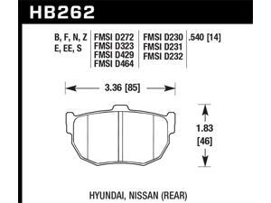 Hawk Performance HB262F.540 Disc Brake Pad Hawk Performance HB262F.540 Disc Brake Pad