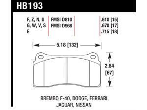 Hawk Performance HB193N.670 Disc Brake Pad Hawk Performance HB193N.670 Disc Brake Pad