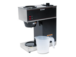 Bunn-O-Matic Corporation BUNVPR 2-Warmer Coffee Brewer- 16in.x8in.x20in.- Stainless Steel-Black Bunn-O-Matic Corporation BUNVPR 2-Warmer Coffee Brewer- 16in.x8in.x20in.- Stainless Steel-Black