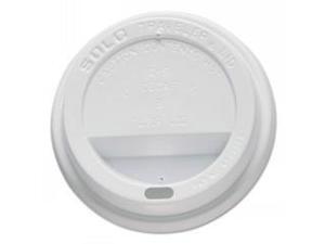 Traveler Drink-Thru Lids, 10oz Cups, White Traveler Drink-Thru Lids, 10oz Cups, White