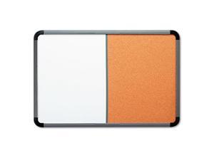 Ingenuity Combo Dry Erase/Cork Board, Resin Frame, 48 X 36, Charcoal F Ingenuity Combo Dry Erase/Cork Board, Resin Frame, 48 X 36, Charcoal F