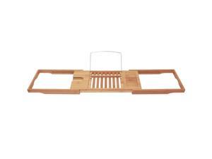 Deluxe Bamboo Bathtub Caddy with Extending Arms Deluxe Bamboo Bathtub Caddy with Extending Arms
