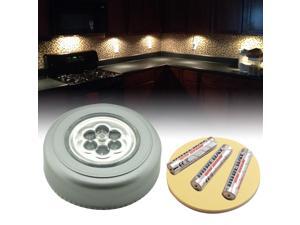 Warm White Wireless Battery-Powered LED Recessed Undercabinet Night Puck Light Lantern Lamp (3x AAA INCLUDED) Warm White Wireless Battery-Powered LED Recessed Undercabinet Night Puck Light Lantern Lamp (3x AAA INCLUDED)