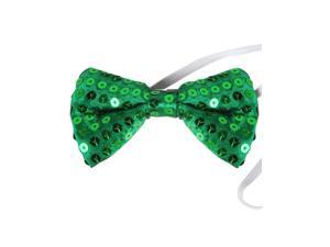 Green Sequin Bowtie Bow Tie for Clown or Leprechaun Costume Green Sequin Bowtie Bow Tie for Clown or Leprechaun Costume