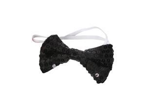 Black Sequin Bowtie Bow Tie for Clown or Christmas Costume Black Sequin Bowtie Bow Tie for Clown or Christmas Costume